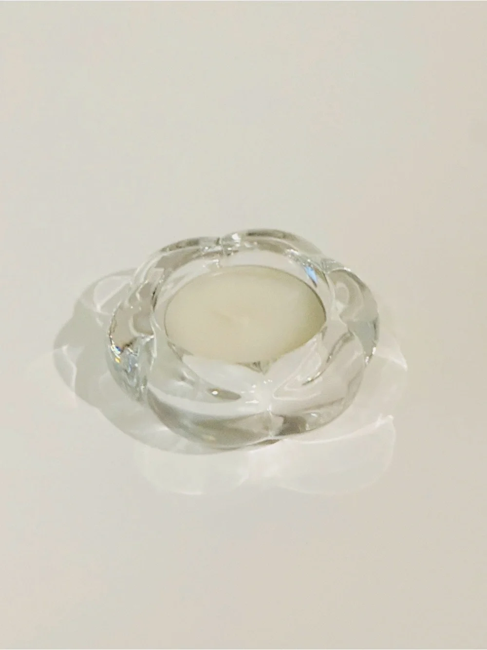 IKEA Clear Glass Tealight Holder
